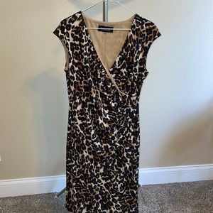 Women’s Black Label Leopard Print Dress, size 10